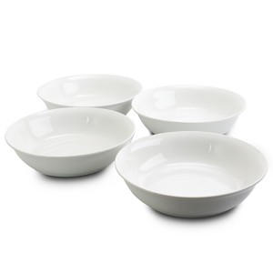 Gibson Home 4 Piece Wide 8.75 in. Stoneware Dinner and Serving Bowls in White - 1 of 4