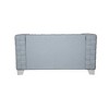 Acme Furniture 63" Saree Sofa Light Teal Chenille/White Finish - 2 of 4