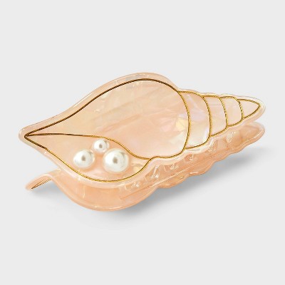 Seashell Shaped Claw Hair Clip - Wild Fable™ Pink