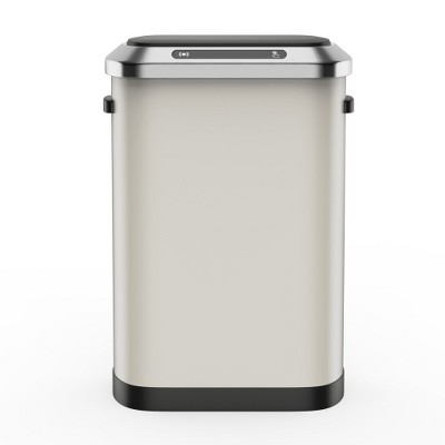 Dolonm 13 Gallon 50L Kitchen Soft Close Trash Can Stainless Steel Ellipse Bustbin