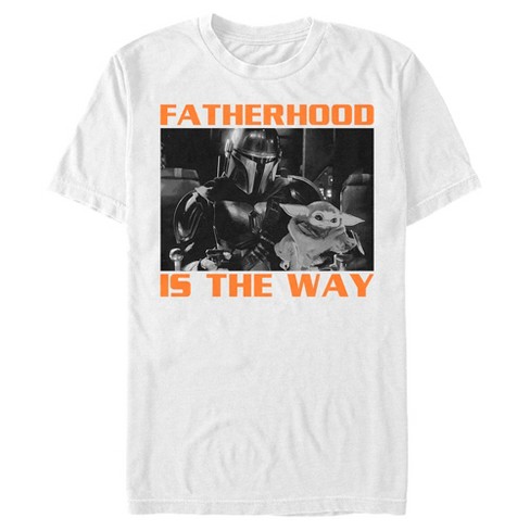 Men's Star Wars: The Mandalorian Fatherhood Is The Way Grogu And Din Djarin  T-shirt : Target