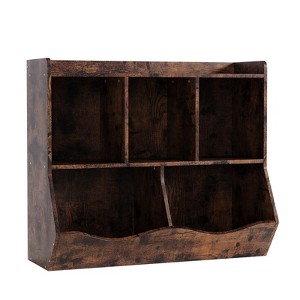 3-Tier MDF Toy Storage Organizer - 5-Section Kids Bookshelf | Daycare & Nursery Furniture - 1 of 4