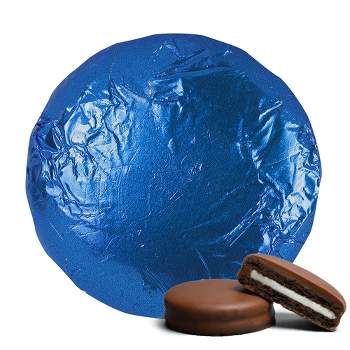 20 Pcs Foil Wrapped Chocolate Covered Oreo Cookies Blue Candy Party Favors