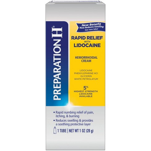 Preparation H Rapid Relief Hemorrhoid Symptom Treatment Cream With