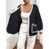 Women's Plus Size Cardigan Sweater Long Sleeve Knit Open Front Cover Up Casual Tops with Side Pockets - 2 of 4