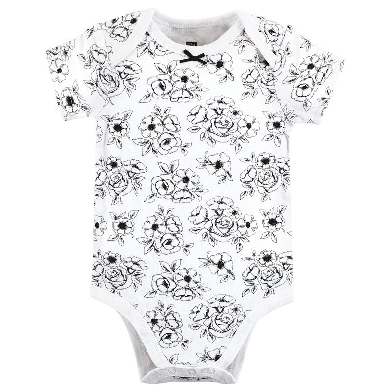 Hudson Baby Infant Girl Cotton Bodysuits, Mom Dad Toile, 5 of 7