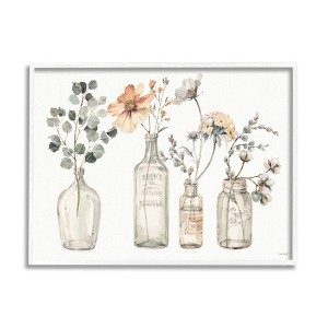 Stupell Industries Antique Floral Bouquets Flowers Glass Jar Painting - 1 of 4