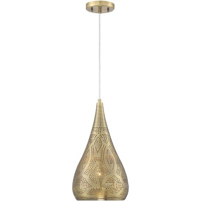 Antique Brass Moroccan Mini Pendant Light