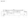 70.9'' Modern TV Stand with LED Lights & Storage Drawers, Fits up to 80 Inch TVs for Living Room Decor-Cuddlewood - 4 of 4