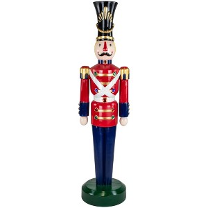 Northlight Fiberglass Commercial Christmas Toy Soldier with Jewels - 6.25' - 1 of 4