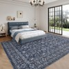 Garvee Area Rugs for Living Room Bedroom Floral Washable Rug Vintage Low Pile Non-Slip Indoor Rug - 2 of 4