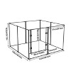 BingoPaw 8 Panels Super Clear Acrylic Pet Puppy Playpen Whelping Pen Box Exercise Fence with Aluminum Frame for Cats, Puppies, Rabbits, Guinea Pigs - 2 of 4