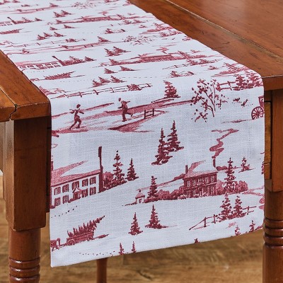 Park Designs Winter Countryside Table Runner 13" X 54"