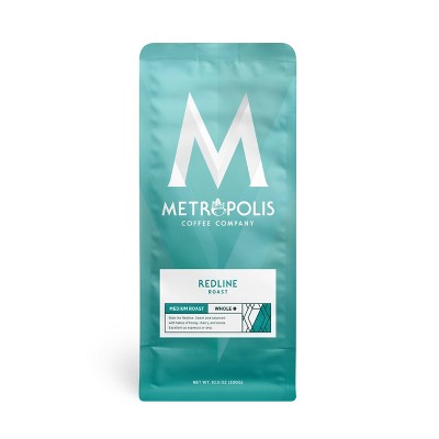 Metropolis Redline Espresso Medium Dark Roast Whole Bean Coffee - 10.5oz