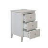 Modern 3-Drawer Nightstand with USB Ports and AC Charging Station, 18in Bedside Table for Smart Bedroom Setup-3irtyhousy - 3 of 4
