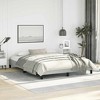 vidaXL Queen Bed Frame, Velvet Upholstered Platform Bed Frame, Light Gray, No Mattress - 4 of 4