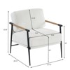 NicBex Leisure Accent Chair Modern Lounge Chair Comfy Chair Living Room Chair for Reading Room, Bedroom - 4 of 4