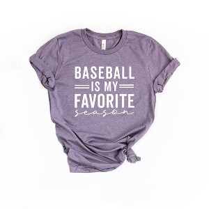 Simply Sage Market Women's Baseball Is My Favorite Season Short Sleeve Graphic Tee - 1 of 2