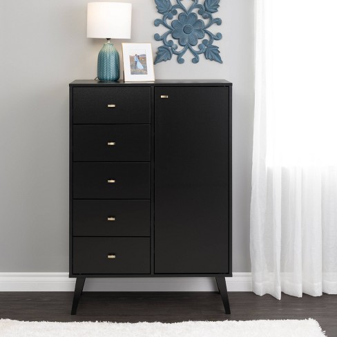 Fremont 5 Drawer Chest Of Drawers Brown - Prepac : Target