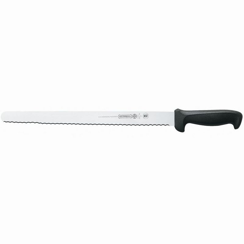 Mundial 5627-14E 14-Inch Serrated Edge Slicing Knife, Black, 1 of 3