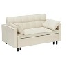 TiramisuBest Modern velvet sofa, Modular Sectional Sofa with Storage, Sideboard Buffet Style Design for Living Room - 2 of 4