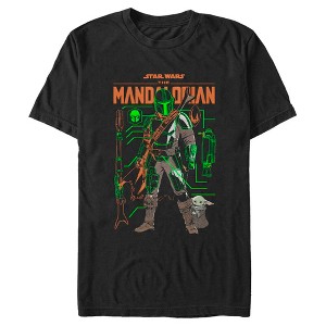 Men's Star Wars The Mandalorian Duo Schematics T-Shirt - 1 of 4
