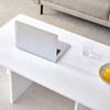 GlasFlength Rectangular Coffee Table, Modern and Stylish Design, Suitable for Living Room, Patio, Bedroom, White, 44.8" * 23.6" * 15.7" - 4 of 4