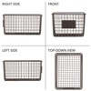 mDesign Large Steel Kitchen Organizer Basket with Label Slot - 4 of 4
