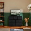 SKRAN Dresser For Bedroom With 7 Fabric Drawers, Chest Organizer Units For Clothing, Closet, Bedroom With Cabinet, Metal Frame, Wooden Top - 2 of 4