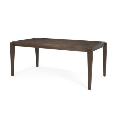 HomeRoots 72" Dark Brown Wood Dining Table