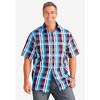 KingSize Short-Sleeve Plaid Shirt - 4 of 4