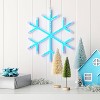 LED Battery Operated Neon Snowflake Hangable Sign Blue - Wondershop™ - 2 of 4