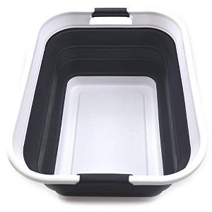 SAMMART Collapsible Plastic Laundry Basket/ Washtub - 1 of 4