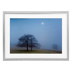 Stupell Industries Blue Silence Landscape Framed Print Under Glass - 1 of 4