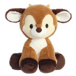 Aurora Medium Dashing Reindeer Holiday Festive Stuffed Animal Brown 11.5" - 1 of 4