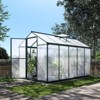 WhizMax Greenhouse for Outdoors, Aluminum Alloy & Polycarbonate Green House with Windows Vent, for Patio, Backyard, Garden - 2 of 4