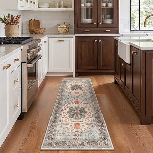 Abynow Medallion Distressed Persian Indoor Area Rug - 1 of 4