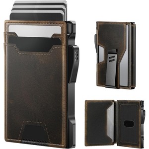 Paaaawaters typecase Wallet for Men: Rfid-blocking with Money Clip Slim Leather Bifold ID Window Smart Pop Up Card - 1 of 4