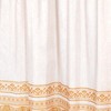 Carnation Home "Fleur" Fabric Shower Curtain in Gold - image 2 of 3