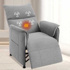 Elertric Recliner Chair with Massage and Heat, Adjustable Single Recliners Sofa with Remote Control Home Theater Seating ＆Armchair for Living Room - 1 of 4