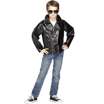 target boys leather jacket