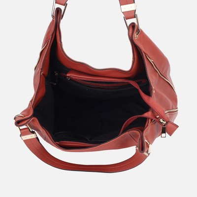 MKF Collection Calina Large Vegan Leather Shoulder Hobo Bag for Women by Mia K — фото 5