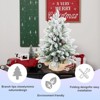 NAYSAYE Christmas Tree Stand 3FT Tree 355 Tips with Burlap Base for Christmas Decorations, White and Green, 25"*36"*3.74" - 3 of 4