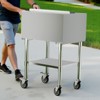 VEVOR Commercial Ice Bin, 61.6 L Rolling Ice Chest on Wheels, 24 x 19.1 x 36.8 in Stainless Steel Cooler Cart with Sliding Lid, Silver - 2 of 4