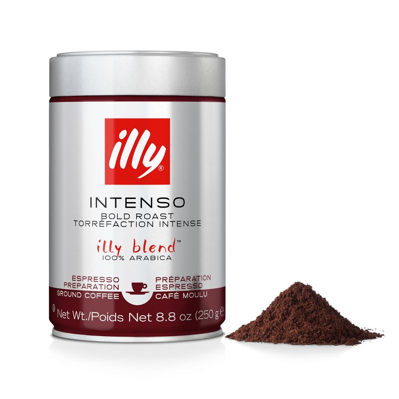 Illy Intenso Dark Roast Espresso Ground Coffee - 8.8oz, 1 of 12