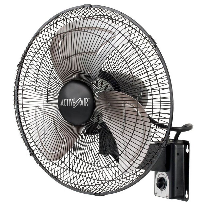 Hydrofarm 16-Inch 3-Speed Metal Wall Mountable Oscillating Tilt Fan  and Active Air 8-Inc Clip-On 7.5W Brushless Motor Hydroponic Garden Grow Fan, 4 of 7