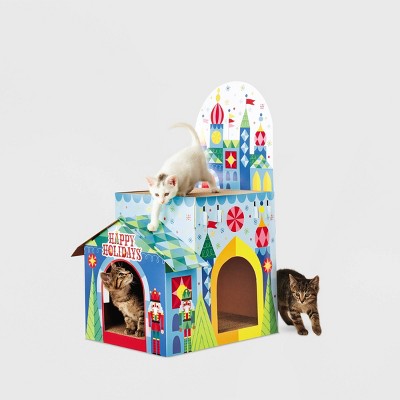 Toy Kingdom Double Decker Cat Scratcher House - Wondershop™