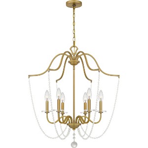 Sunday 6-Light Aged Brass Chandelier - 1 of 4