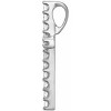 Pompeii3 1/3 Ct Lab Diamond Cross Pendant Necklace 18" White Gold 21mm Tall - 2 of 4