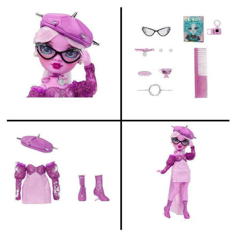 Rainbow High Shadow High Lavender - Purple Fashion Doll Outfit Extra Long Hair Glasses &#38; 10+ Colorful Play Accessories, 6 of 9